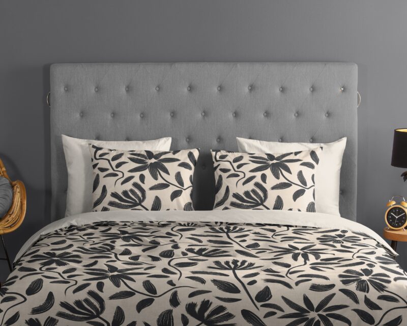 100% katoen dekbedset getekende bloemen van Good Morning in 140 x 200/220 cm