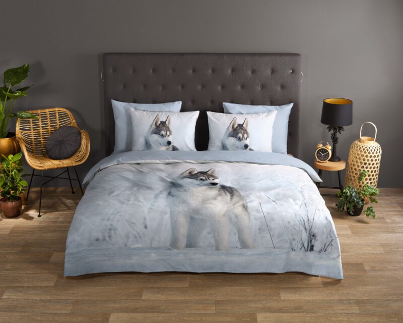 Husky hond overtrek van Good Morning, 200 x 200/220 cm, kussensloop 60 x 70 cm