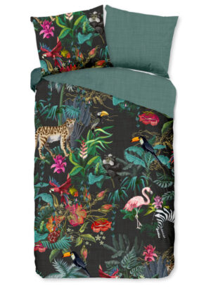 Good Morning dekbedovertrek jungleprint - Multicolor - 140 x 200/220 cm - 100% katoen