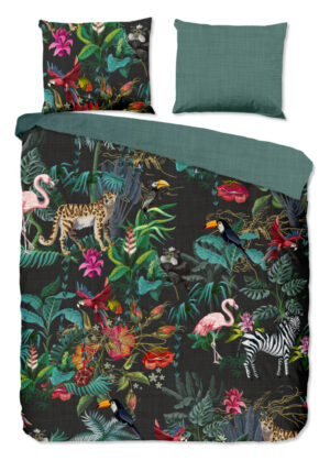 Good Morning dekbedovertrek jungleprint - Multicolor - 240 x 200/220 cm - 100% katoen