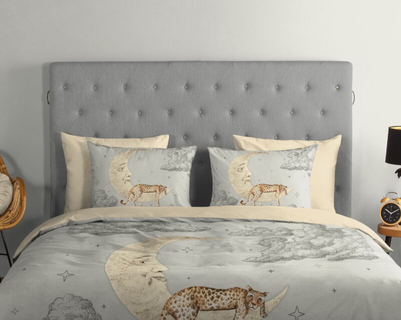 100% katoen dekbedset maan en wolken van Good Morning in 240 x 200/220 cm