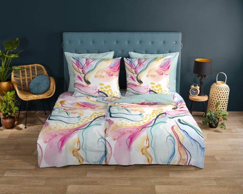 Moderne overtrek van Good Morning, 135 x 200 cm, kussensloop 80 x 80 cm