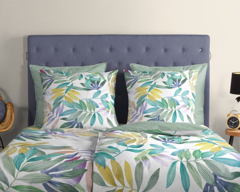 100% katoen dekbedset palmbladeren van Good Morning in 135 x 200 cm