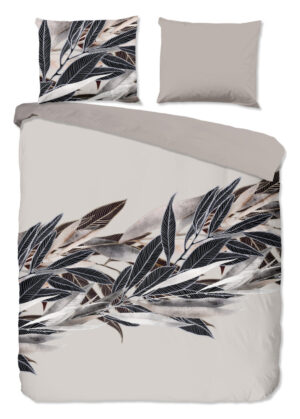 Good Morning dekbedovertrek veren - Grijs - 240 x 200/220 cm - 100% katoen