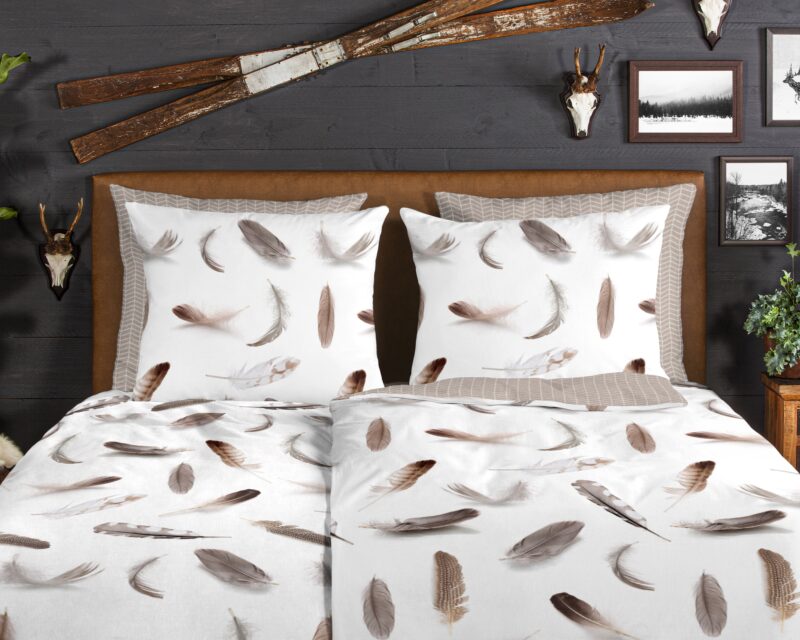 100% katoen/flanel dekbedset veren van Good Morning in 135 x 200 cm
