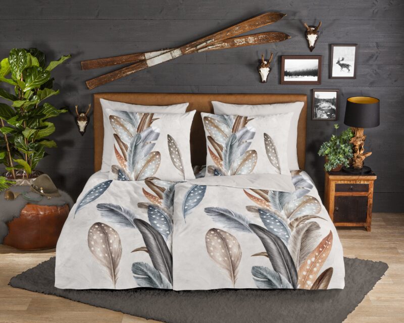 Veren overtrek van Good Morning, 135 x 200 cm, kussensloop 80 x 80 cm - Zand