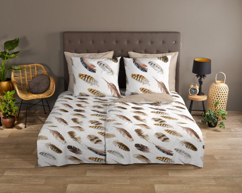 Veren overtrek van Good Morning, 155 x 220 cm, kussensloop 80 x 80 cm - kussensloop 80 x 80 cm