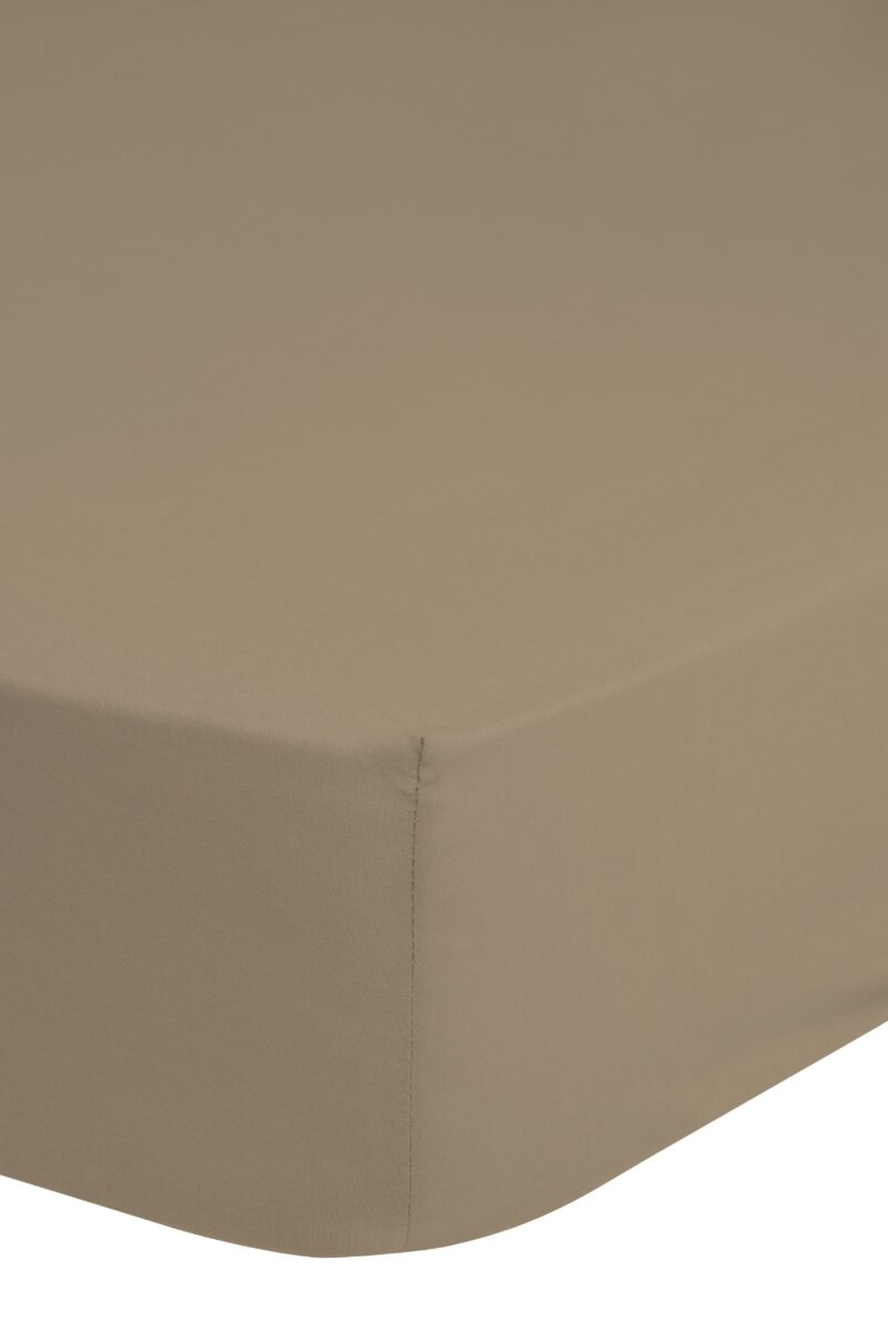 Good Morning hoeslaken - Zand - 90 x 220 cm - 100% katoen - foto 1