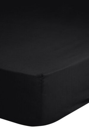 Good Morning hoeslaken - Zwart - 90 x 200 cm - 100% katoen
