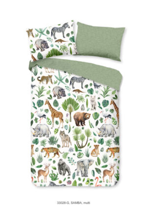 Good Morning dekbedovertrek Afrikaanse dieren / big five - Multicolor - 140 x 200/220 cm - 100% katoen