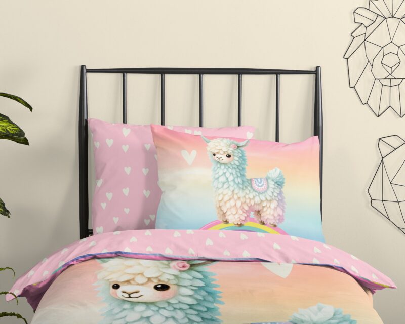100% katoen dekbedset Lama van Good Morning in 140 x 200/220 cm