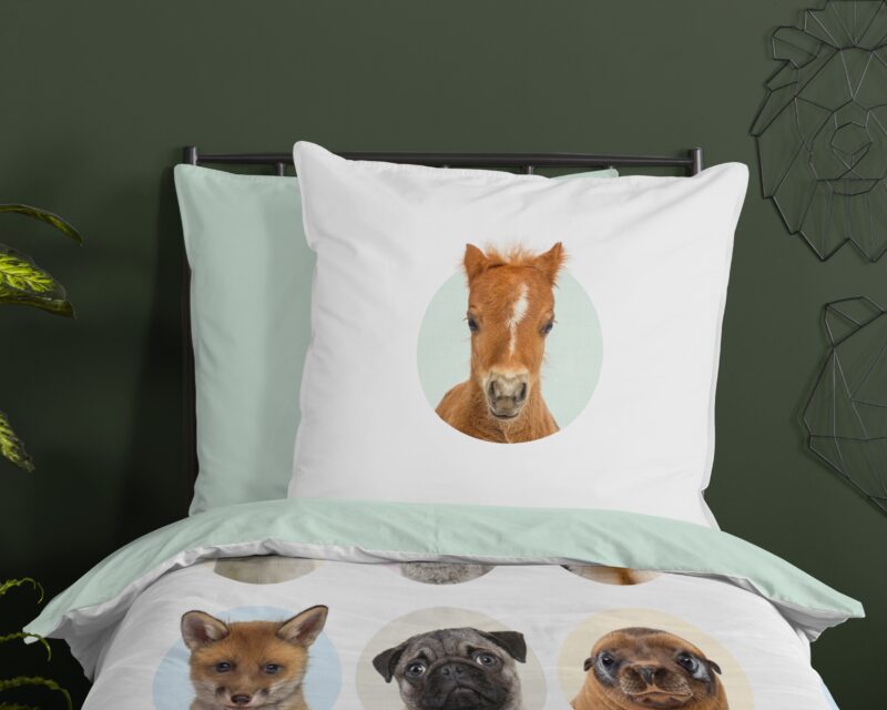 100% katoen dekbedset dieren van Good Morning in 135 x 200 cm - foto 3