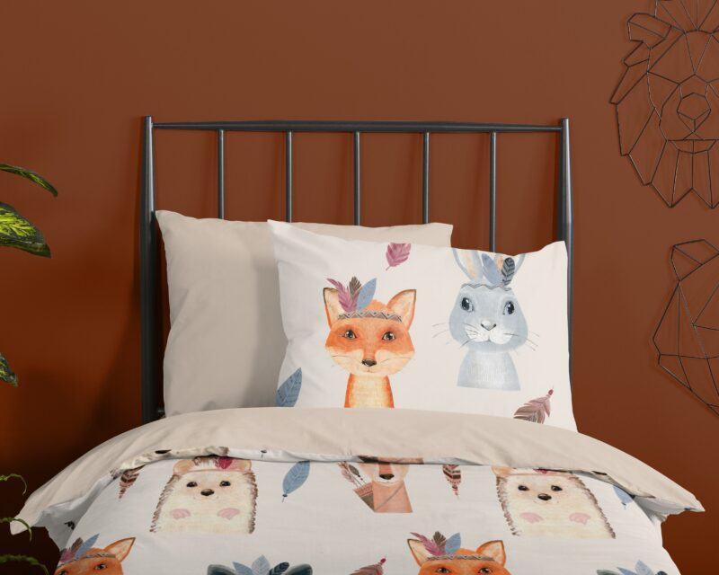 100% katoen dekbedset dieren van Good Morning in 140 x 200/220 cm - kussensloop 60 x 70 cm