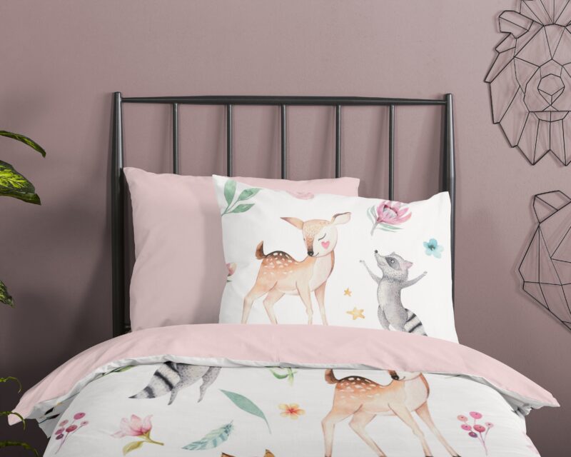 100% katoen dekbedset dieren van Good Morning in 140 x 200/220 cm - Multicolor