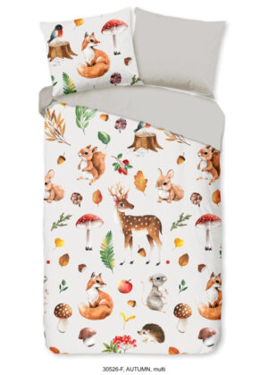 Good Morning dekbedovertrek dieren - Multicolor - 140 x 200/220 cm - 100% katoen/flanel