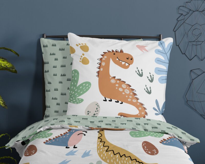 100% katoen dekbedset dino's van Good Morning in 135 x 200 cm