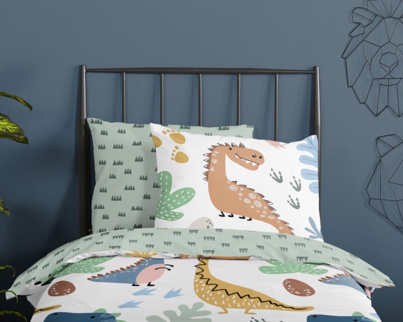 100% katoen dekbedset dino's van Good Morning in 140 x 200/220 cm