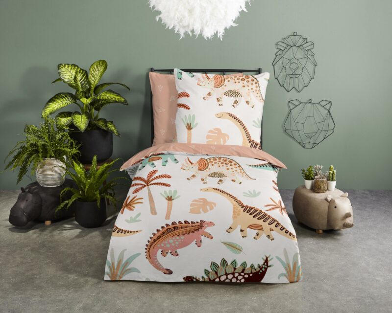 Dinosaurussen overtrek van Good Morning, 140 x 200 cm