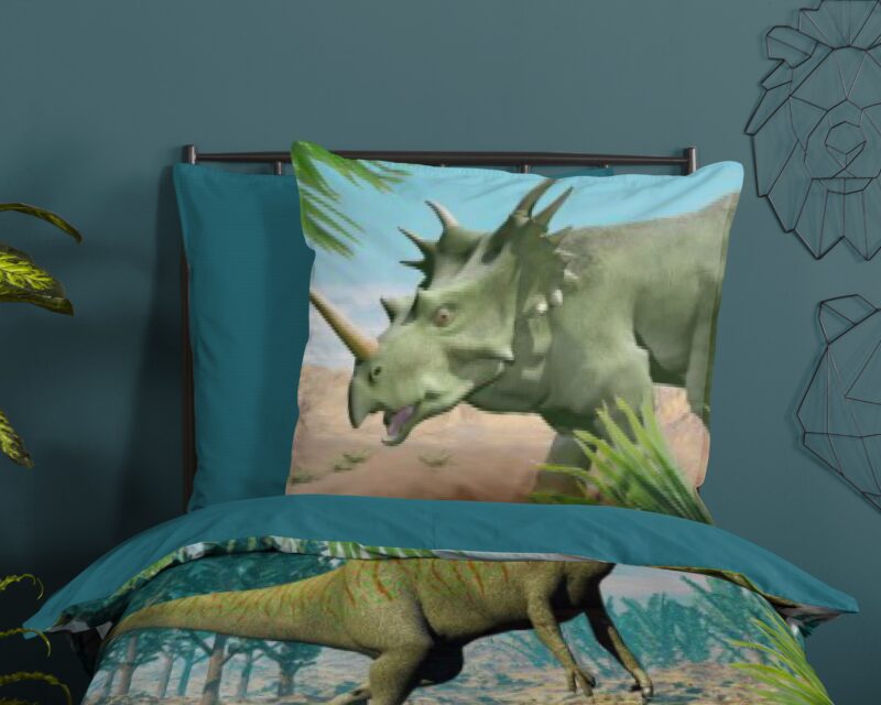 100% katoen dekbedset dinosaurussen van Good Morning in 140 x 200 cm - kussensloop 70 x 90 cm