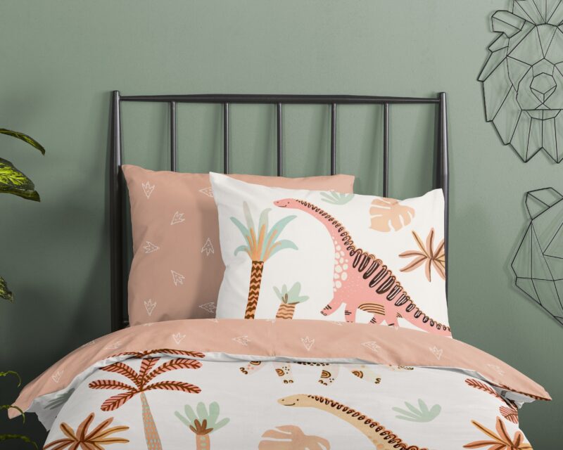 100% katoen dekbedset dinosaurussen van Good Morning in 140 x 200/220 cm
