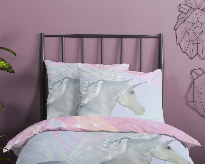 100% katoen dekbedset eenhoorn van Good Morning in 140 x 200/220 cm