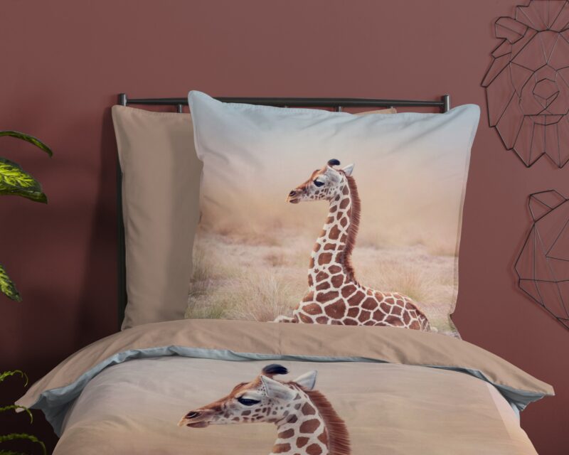 100% katoen dekbedset giraf van Good Morning in 135 x 200 cm