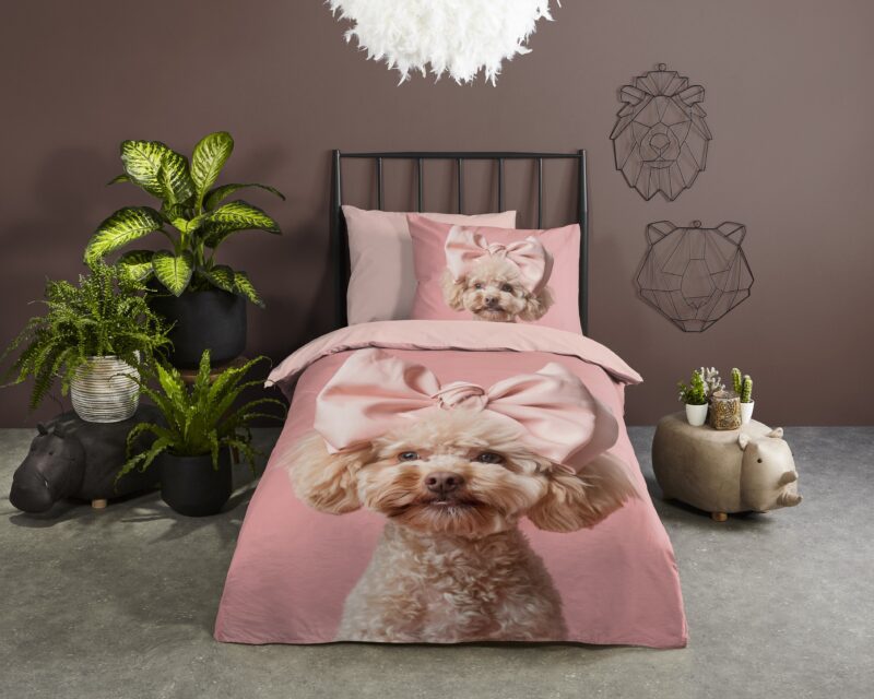 Pitbull overtrek van Good Morning, 140 x 200/220 cm, kussensloop 70 x 90 cm