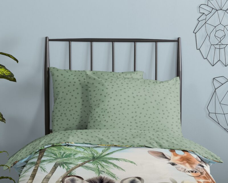 100% katoen dekbedset jungle dieren van Good Morning in 140 x 200 cm