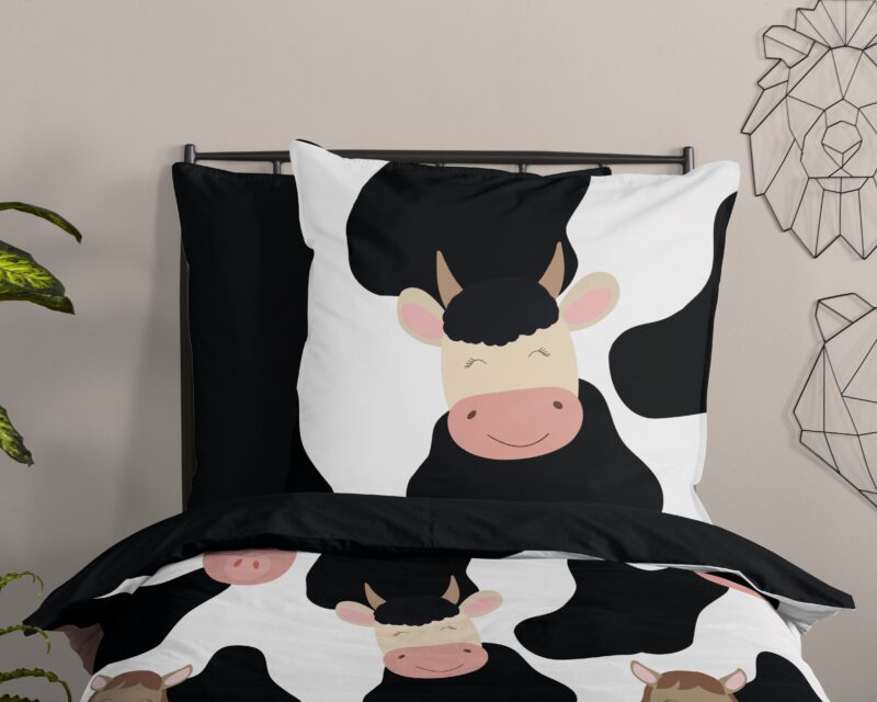 100% katoen dekbedset koeien van Good Morning in 135 x 200 cm