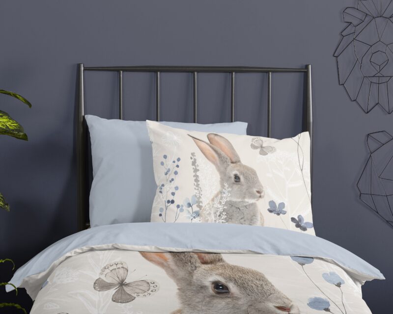 100% katoen dekbedset konijn van Good Morning in 140 x 200/220 cm