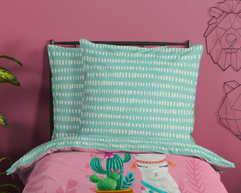100% katoen dekbedset lama van Good Morning in 140 x 200 cm