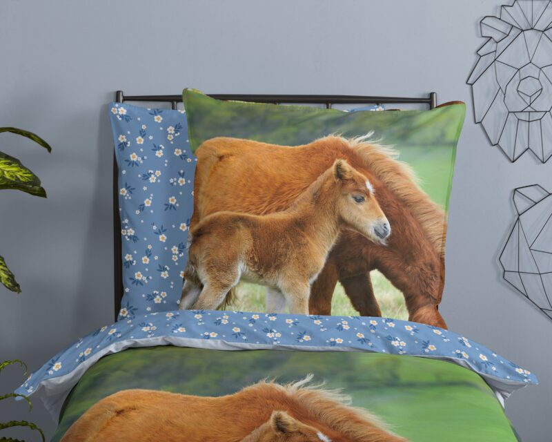 100% katoen dekbedset paarden van Good Morning in 135 x 200 cm