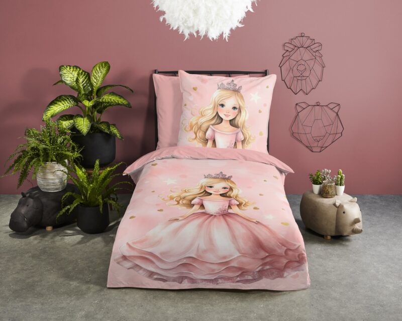 Princes overtrek van Good Morning, 135 x 200 cm, kussensloop 80 x 80 cm