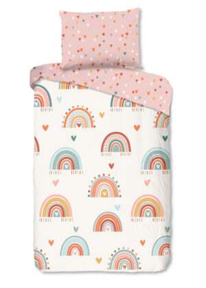 Good Morning dekbedovertrek regenbogen - Multicolor - 140 x 200 cm - 100% katoen
