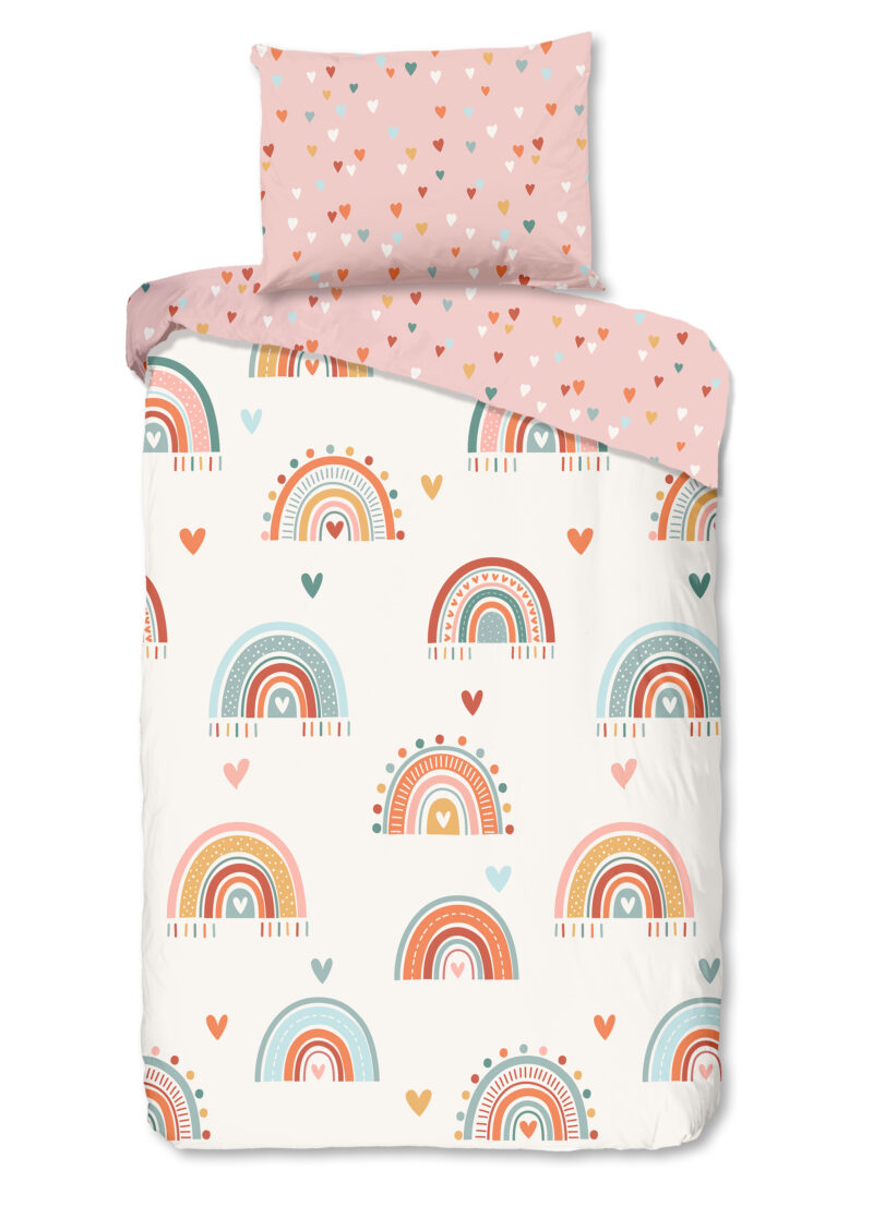 Good Morning dekbedovertrek regenbogen - Multicolor - 140 x 200 cm - 100% katoen