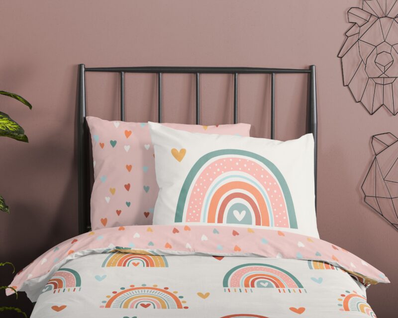 100% katoen dekbedset regenbogen van Good Morning in 140 x 200/220 cm