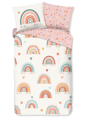 Good Morning dekbedovertrek regenbogen - Multicolor - 140 x 200/220 cm - 100% katoen