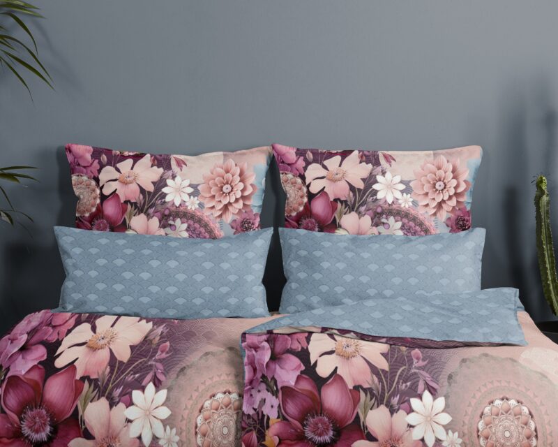 100% katoen/satijn dekbedset mandalas & bloemen van HIP in 135 x 200 cm