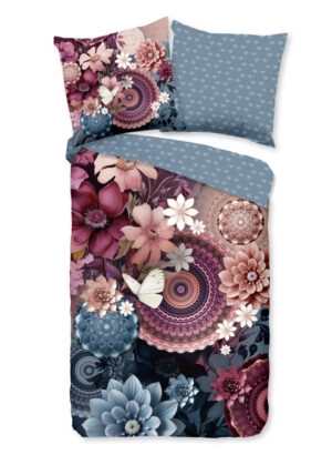 HIP dekbedovertrek mandalas & bloemen - Multicolor - 135 x 200 cm - 100% katoen/satijn