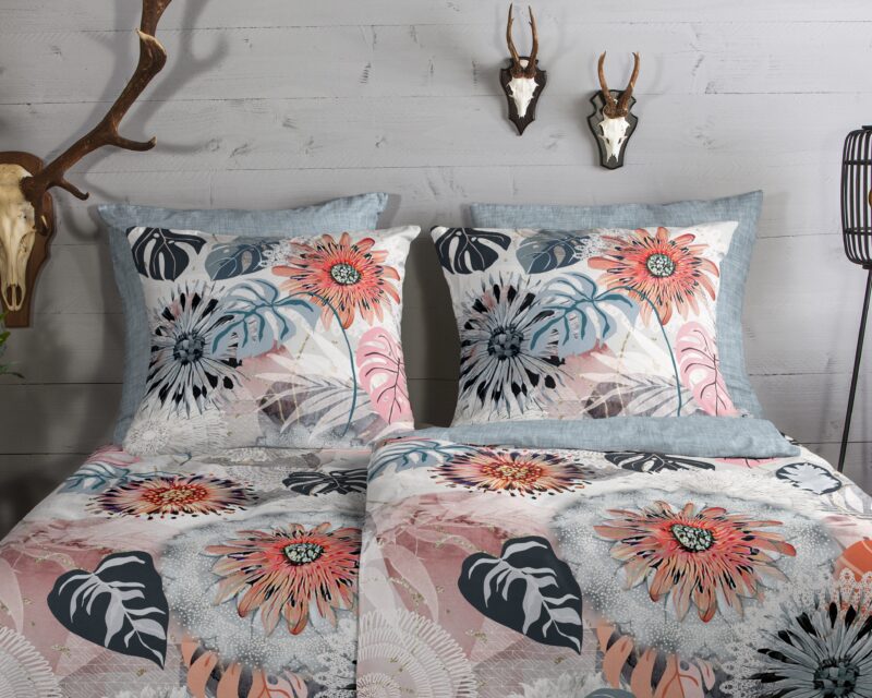 100% katoen/flanel dekbedset mandala's en bladeren van HIP in 200 x 200 cm