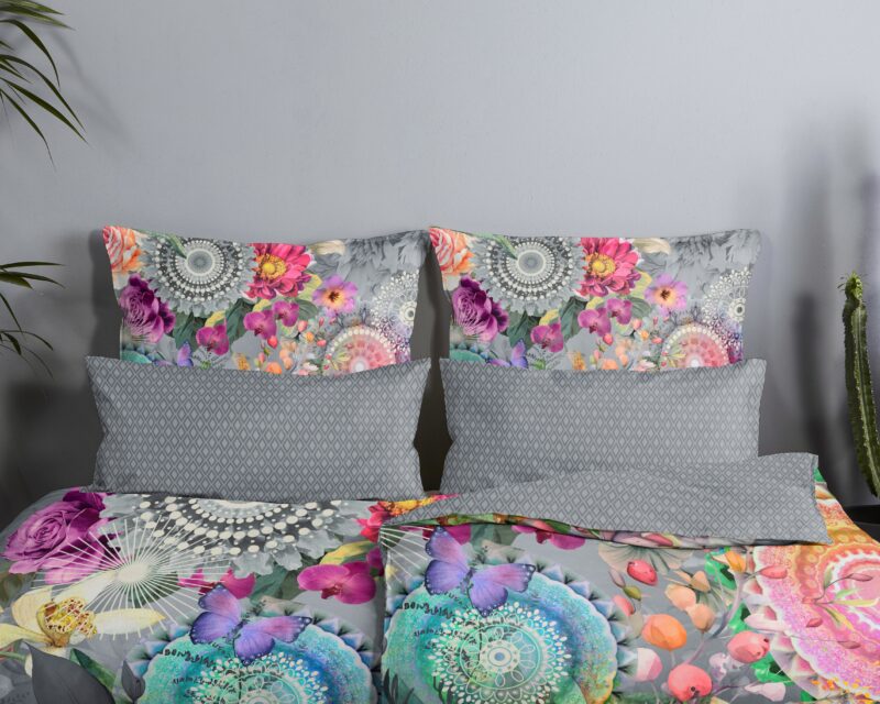 100% katoen/satijn dekbedset mandalas en bloemen van HIP in 135 x 200 cm