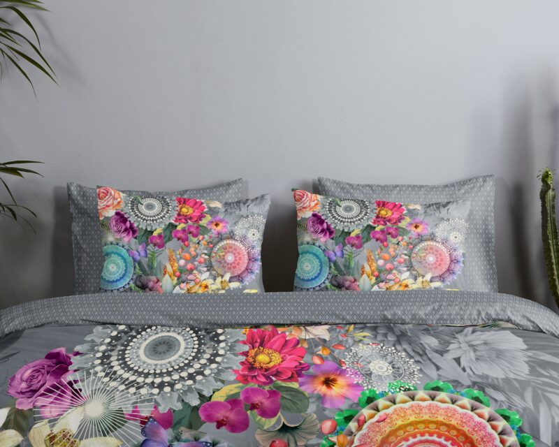 100% katoen/satijn dekbedset mandalas en bloemen van HIP in 240 x 200/220 cm
