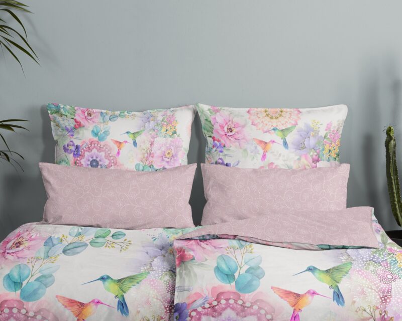 100% katoen/satijn dekbedset mandala's en bloemen van HIP in 135 x 200 cm