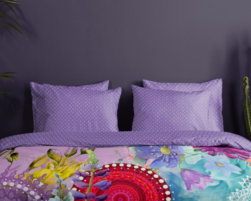 100% katoen/satijn dekbedset mandala's en bloemen van HIP in 140 x 200 cm