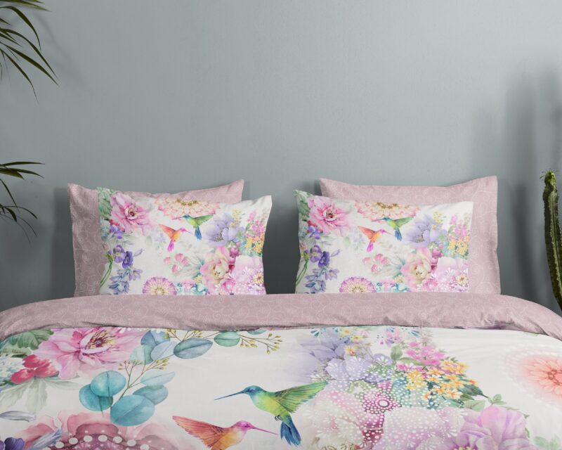 100% katoen/satijn dekbedset mandala's en bloemen van HIP in 140 x 200/220 cm