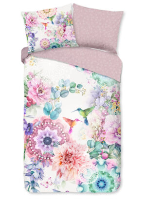 HIP dekbedovertrek mandala's en bloemen - Multicolor - 140 x 200/220 cm - 100% katoen/satijn