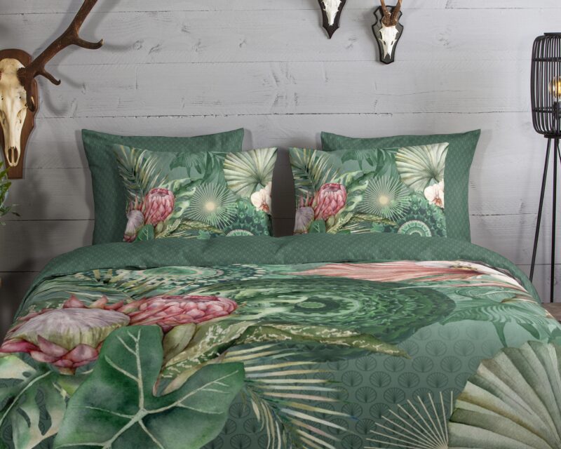 100% katoen/flanel dekbedset mandala's en bloemen van HIP in 200 x 200/220 cm