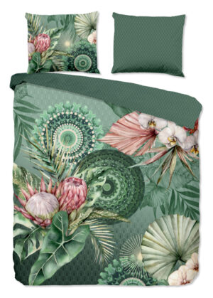 HIP dekbedovertrek mandala's en bloemen - Multicolor - 240 x 200/220 cm - 100% katoen/flanel