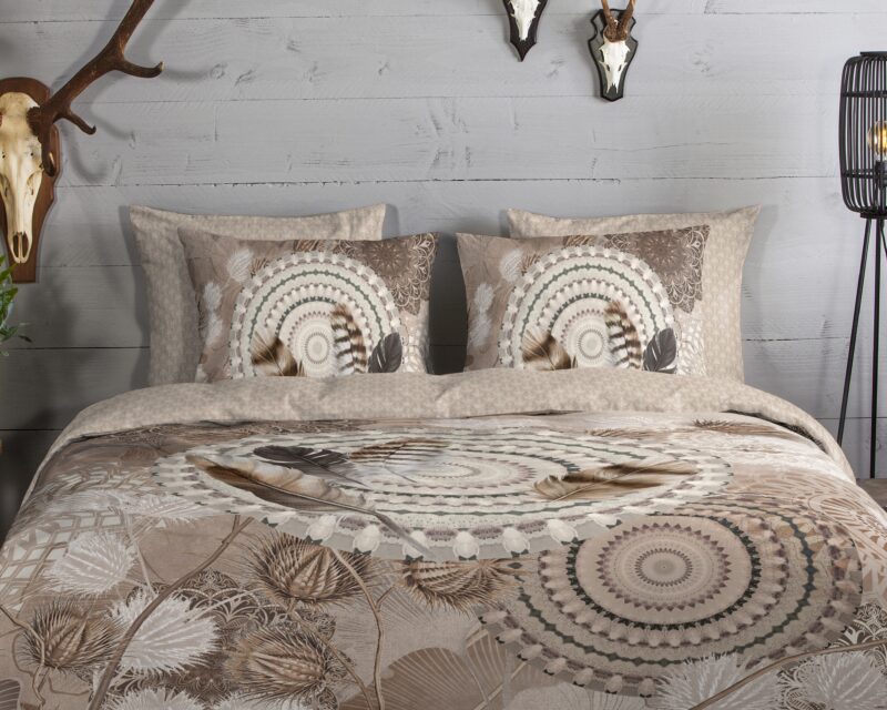 100% katoen/flanel dekbedset mandala's en veren van HIP in 200 x 200/220 cm