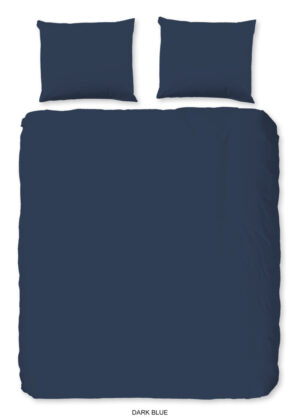 HIP dekbedovertrek - Blauw - 140 x 200/220 cm - 100% katoen/satijn